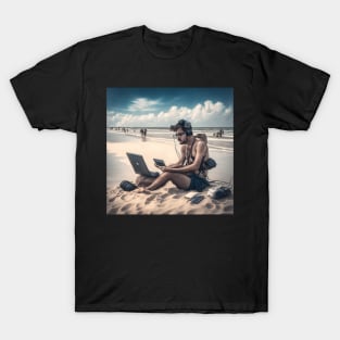 Content Creator on the Beach T-Shirt